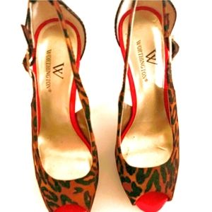 New! Worthington Leopard Heels 6M